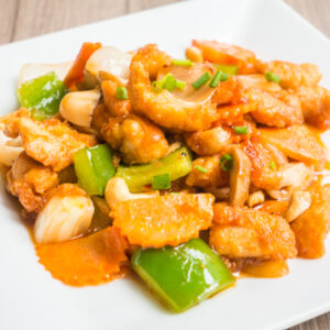 Poulet aigre-doux sauté