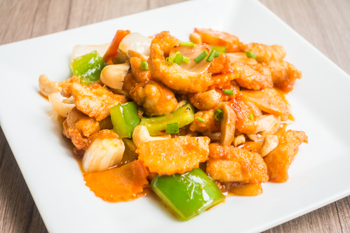 poulet aigre doux saute Poulet aigre-doux sauté